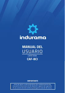 Manual de uso Indurama CAF-BCI Máquina de café