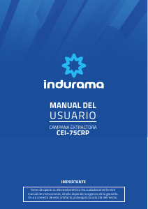 Manual de uso Indurama CEI-75CRP Campana extractora
