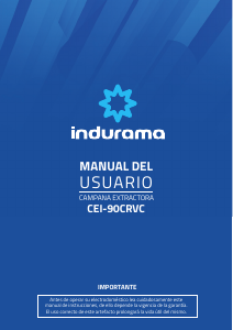 Manual de uso Indurama CEI-90CRVC Campana extractora