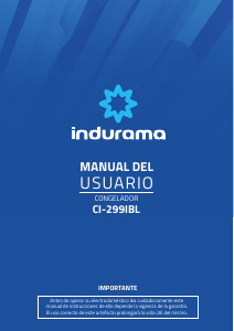 Manual de uso Indurama CI-299IBL Congelador