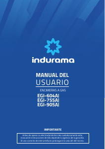 Manual de uso Indurama EGI-604AI Placa