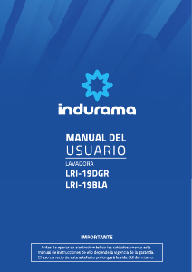 Manual de uso Indurama LRI-19BLA Lavadora