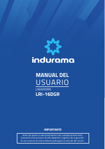 Manual de uso Indurama LRI-16DGR Lavadora