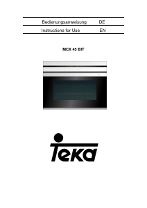 Manual de uso Teka MCX 45.1 BIT Microondas