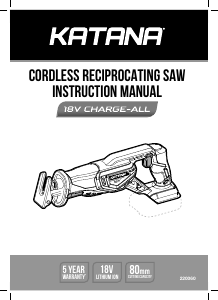Handleiding Katana 220060 Reciprozaag