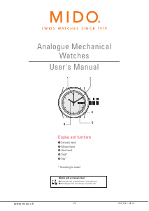 Handleiding Mido M8340.4.18.19 All Dial Chronometer Horloge