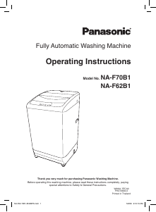 Bruksanvisning Panasonic NA-F70B1 Tvättmaskin