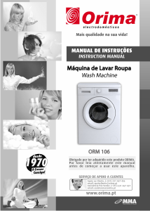Manual Orima ORM 106 Washing Machine