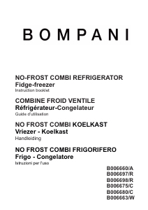 Mode d’emploi Bompani BO06697/R Réfrigérateur combiné