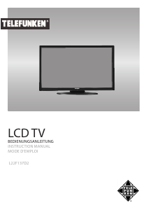 Manual Telefunken L22F137D2 LED Television