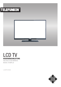 Manual Telefunken L32H125A3 LED Television