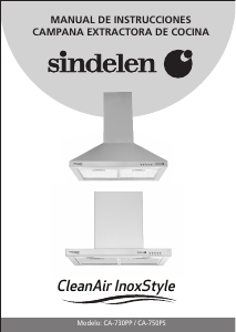 Manual de uso Sindelen CA-750PS Campana extractora