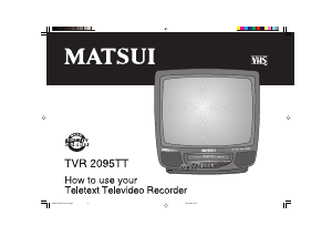 Handleiding Matsui TVR 2095TT Televisie