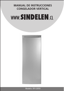Manual de uso Sindelen SFV-205SI Congelador