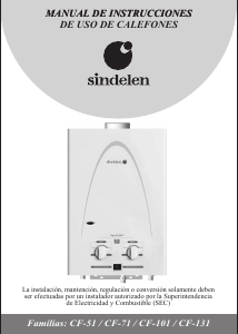 Manual de uso Sindelen CF-131GNSI Caldera de gas