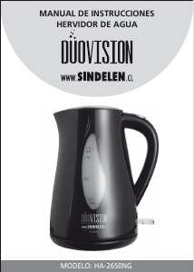 Manual de uso Sindelen HA-2650NG Hervidor