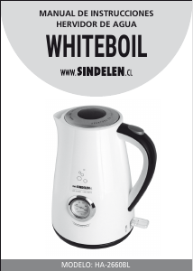 Manual de uso Sindelen HA-2660BL Hervidor