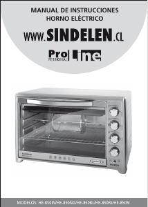 Manual de uso Sindelen HE-850RJ Horno