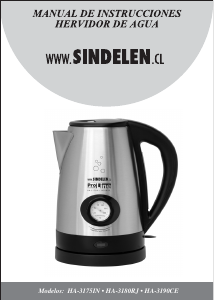 Manual de uso Sindelen HA-3180RJ Hervidor