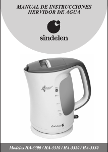 Manual de uso Sindelen HA-3300BL Hervidor