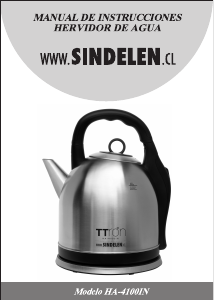 Manual de uso Sindelen HA-4100IN Hervidor