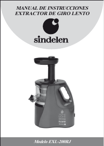 Manual de uso Sindelen EXL-200RJ Licuadora