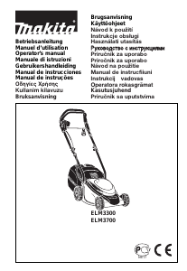Rokasgrāmata Makita ELM3300 Zāles pļāvējs