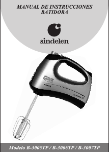 Manual de uso Sindelen B-3006TP Batidora de varillas