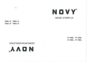 Mode d’emploi Novy D 1260/1 Hotte aspirante