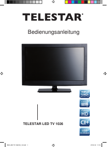 Bedienungsanleitung Telestar 1026 LED fernseher
