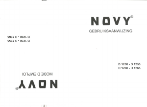 Mode d’emploi Novy D 1265 Hotte aspirante