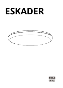 Manual IKEA ESKADER Lampă