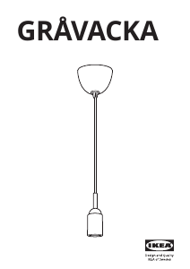 Kasutusjuhend IKEA GRAVACKA Lamp