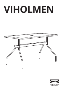 Használati útmutató IKEA VIHOLMEN Kerti asztal