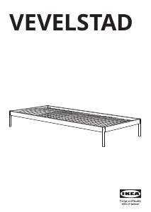 Handleiding IKEA VEVELSTAD Bedframe