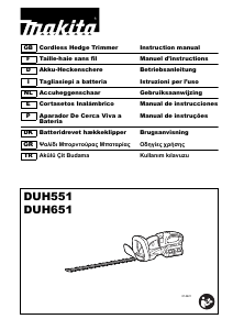 Manual Makita 550MM Hedgecutter