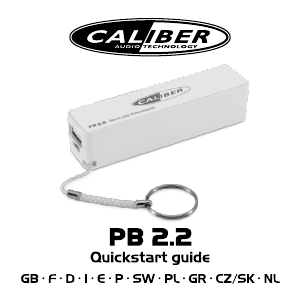 Návod Caliber PB2.2 Prenosná nabíjačka