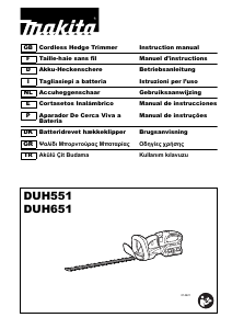 Manual Makita DUH651Z Hedgecutter