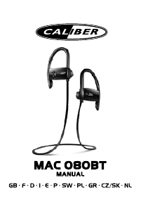 Εγχειρίδιο Caliber MAC080BT Ακουστικά