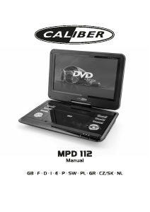 Bruksanvisning Caliber MPD112 DVD spelare