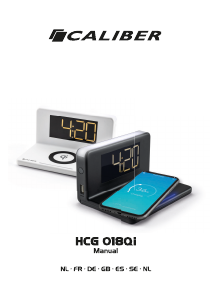 Bruksanvisning Caliber HCG018Qi/B Klockradio
