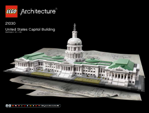 Kullanım kılavuzu Lego set 21030 Architecture ABD kongre binası