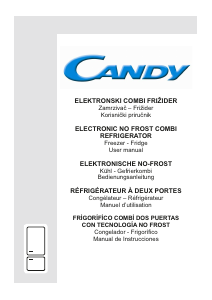 Manual Candy CVBNM 6182 XH Fridge-Freezer