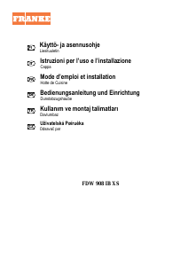 Kullanım kılavuzu Franke FDW 908 IB XS Davlumbaz