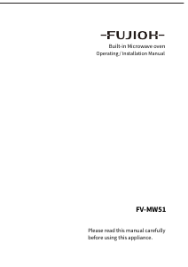 Manual Fujioh FV-MW51 Microwave