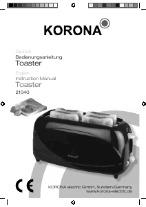 Bruksanvisning Korona 21040 Brödrost