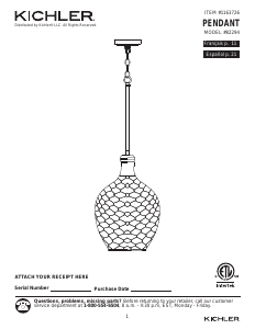 Manual Kichler 82294 Montane Lamp