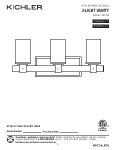 Handleiding Kichler 37421 Barrington Lamp