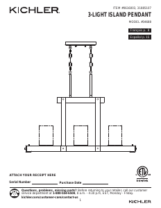 Handleiding Kichler 34752 Barrington Lamp