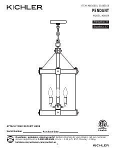 Manual de uso Kichler 34753 Barrington Lámpara